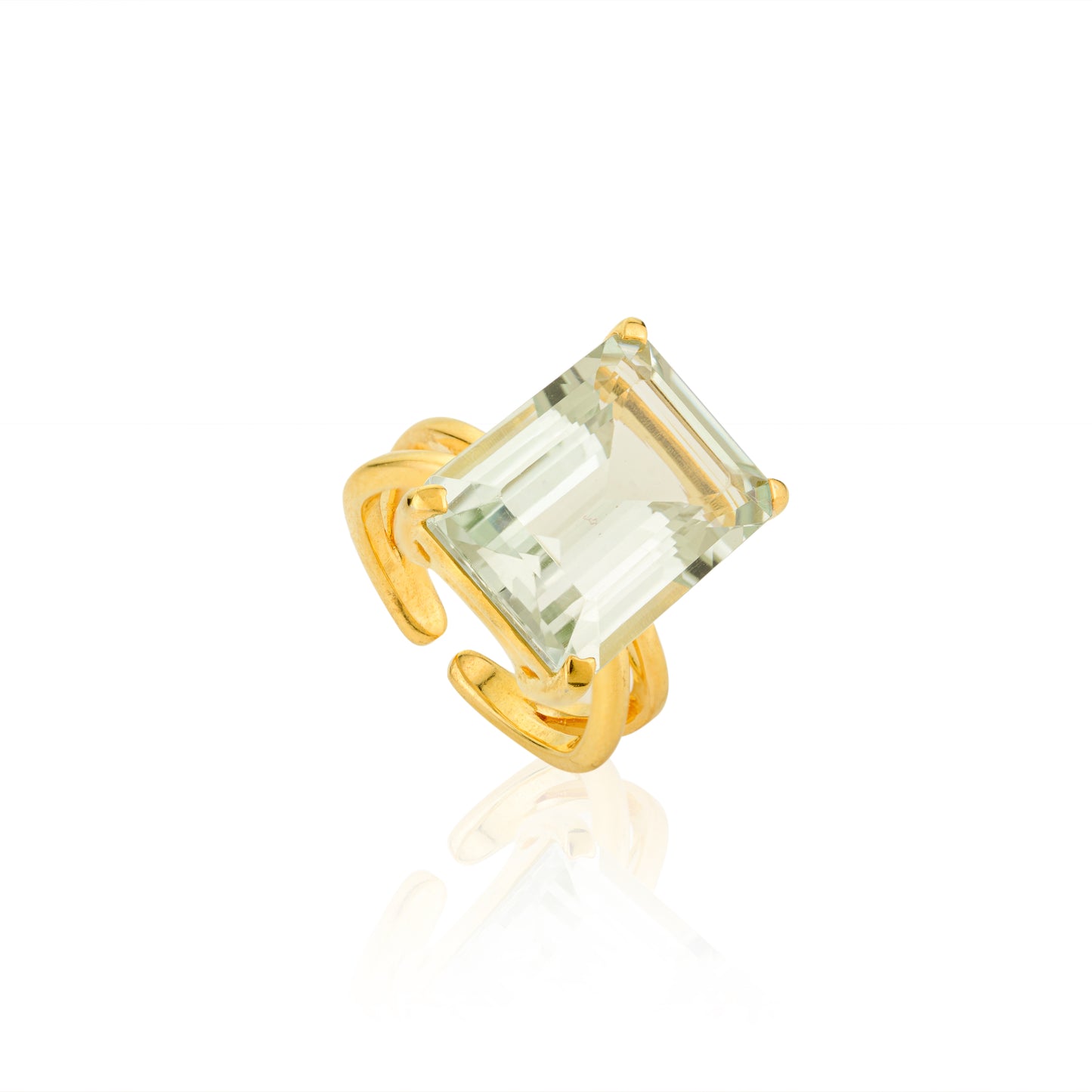 Cassia ring - Green Amethyst