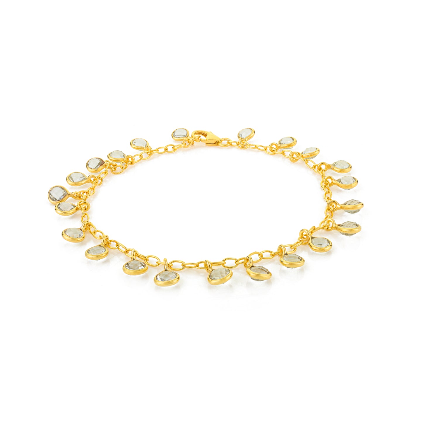 Gocce Bracelet - Green Amethyst