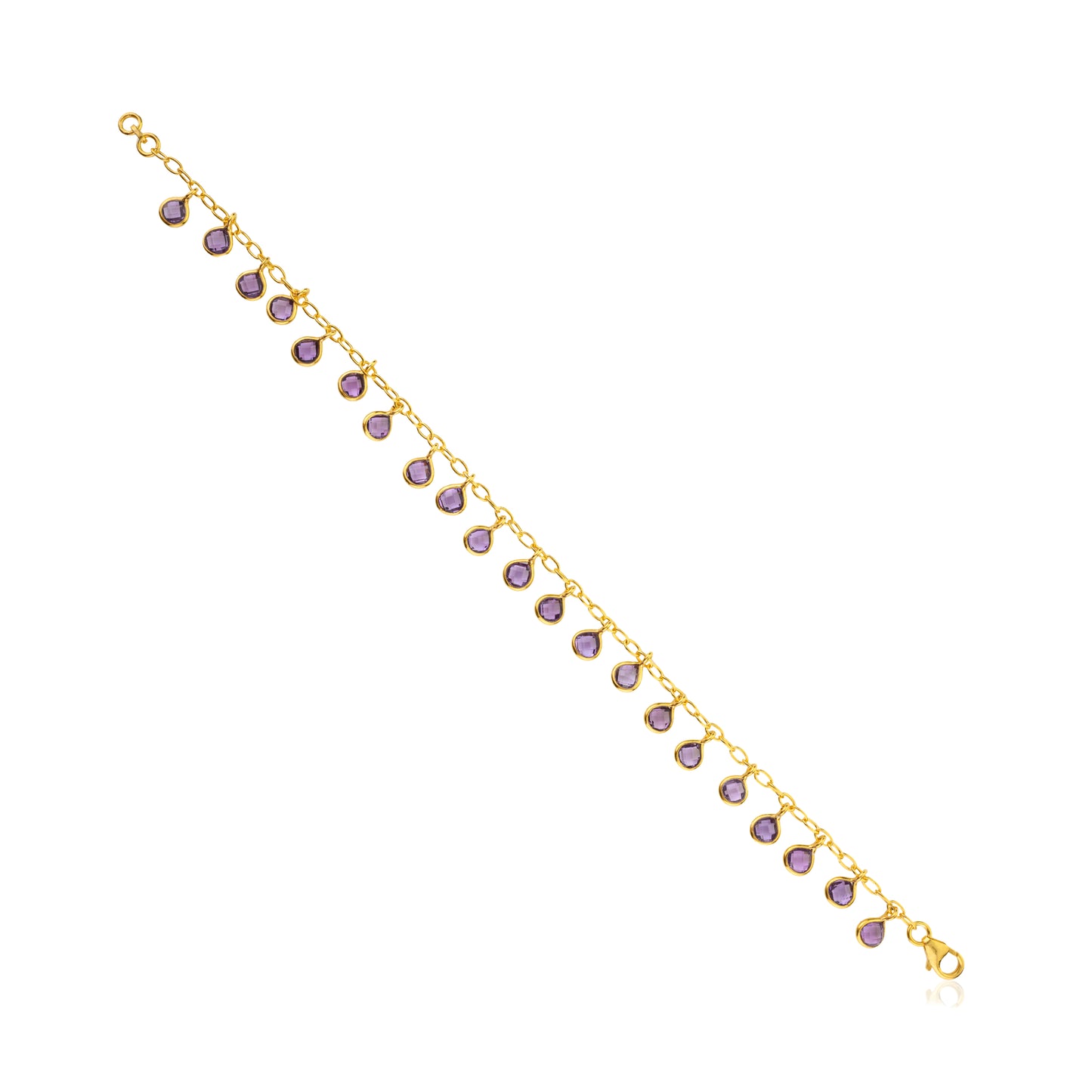 Gocce Bracelet - Purple Amethyst