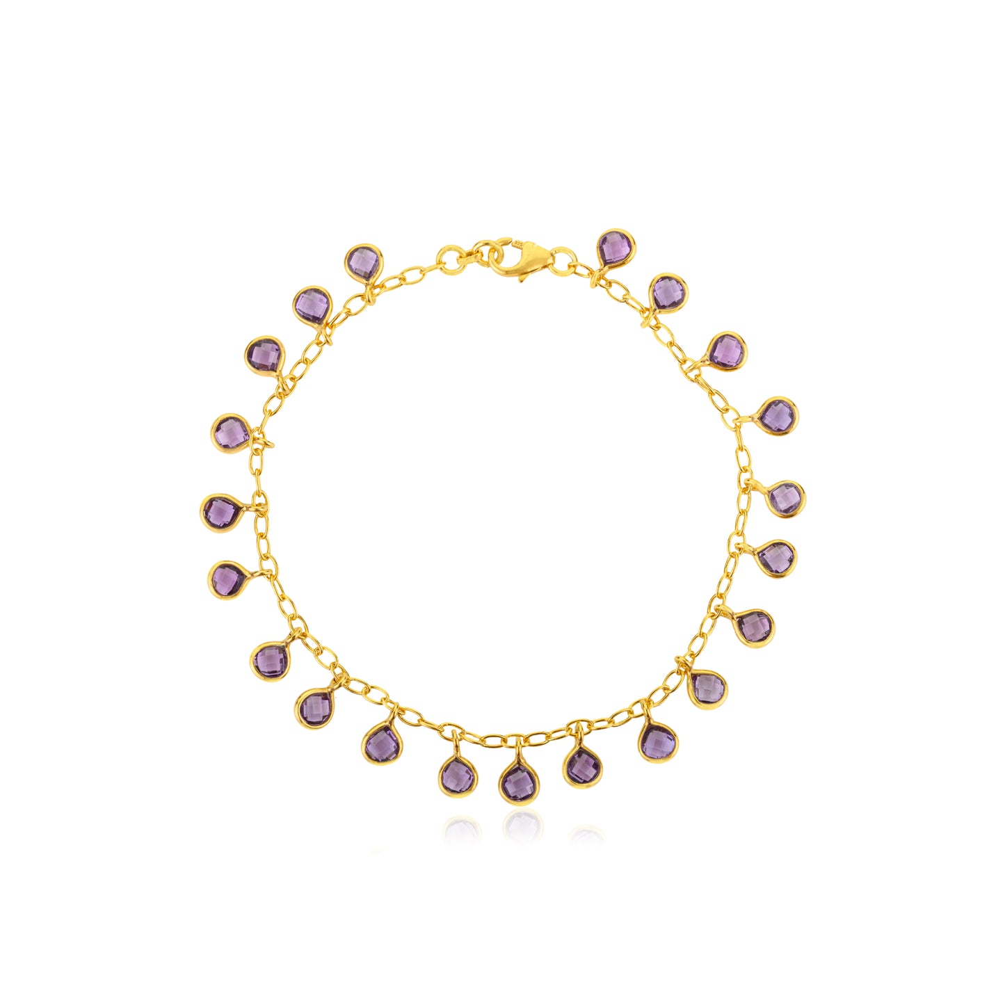 Gocce Bracelet - Purple Amethyst