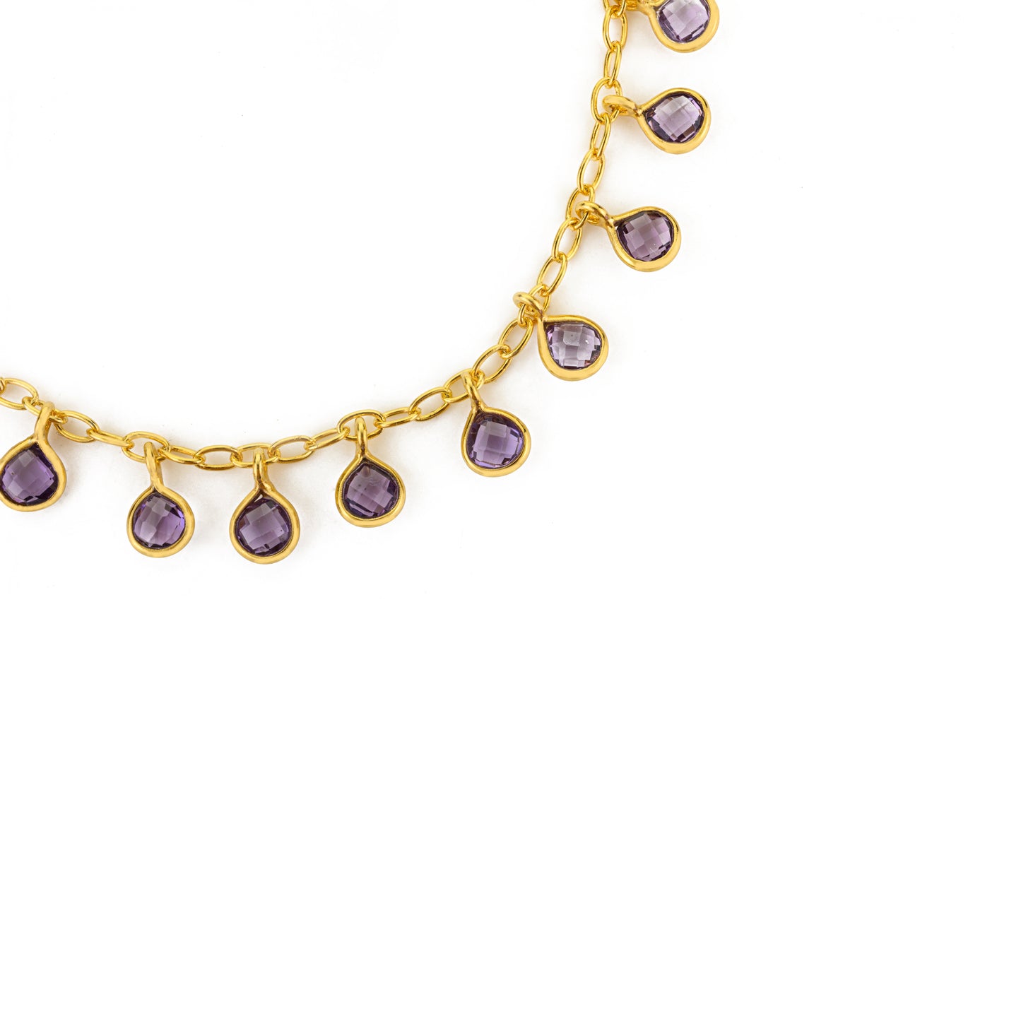 Gocce Bracelet - Purple Amethyst