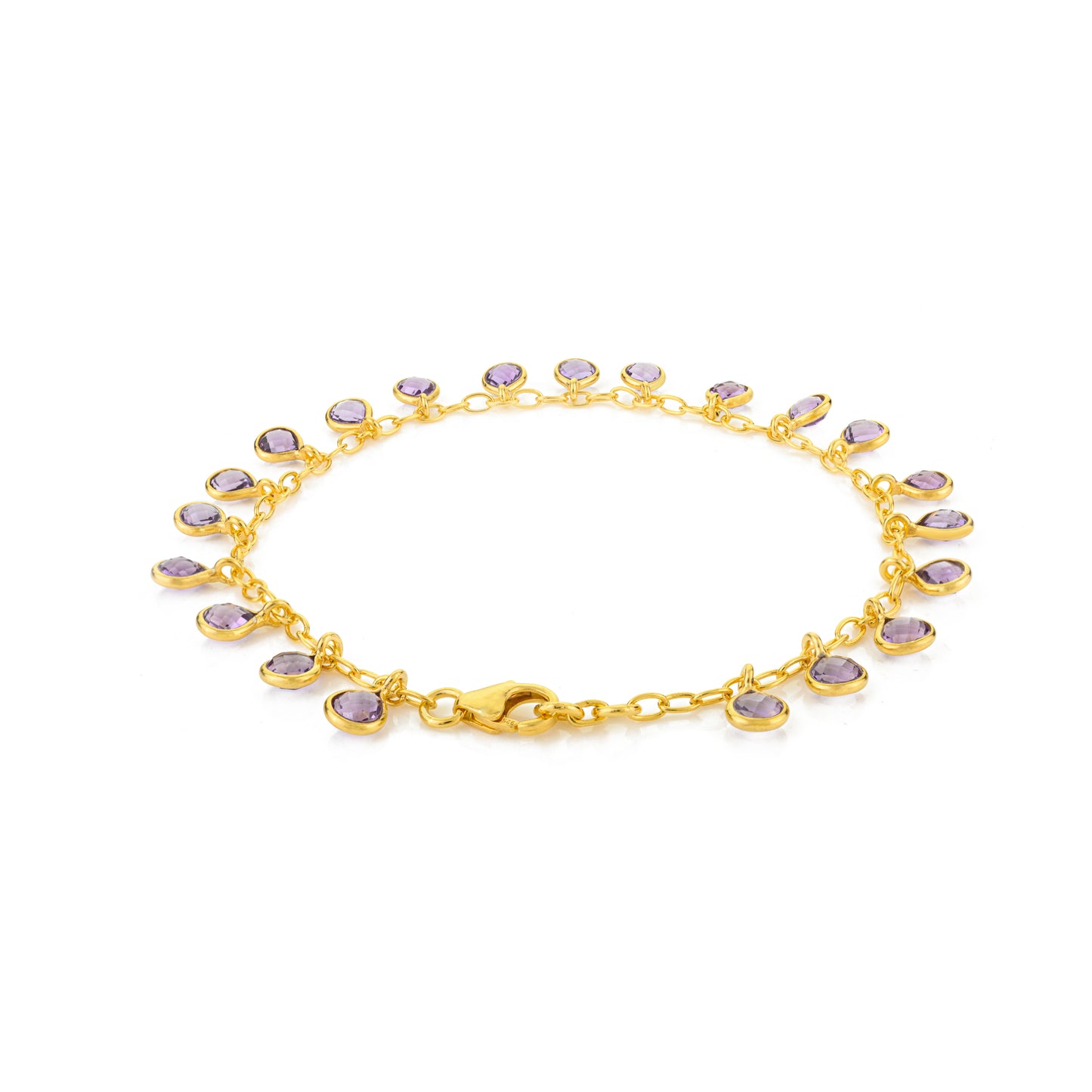 Gocce Bracelet - Purple Amethyst