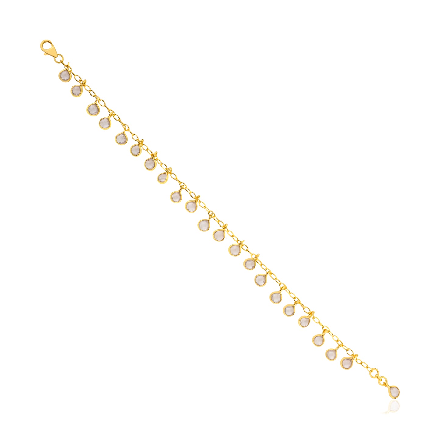 Gocce Bracelet - Rose Quartz