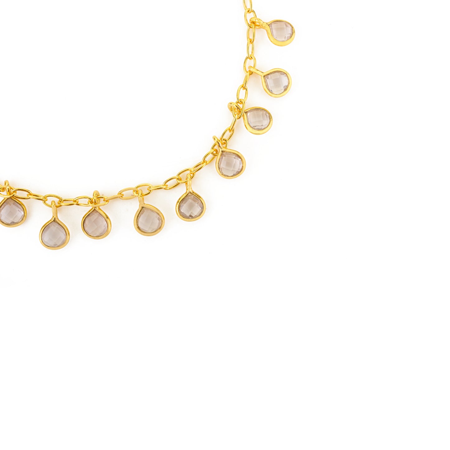 Gocce Bracelet - Rose Quartz