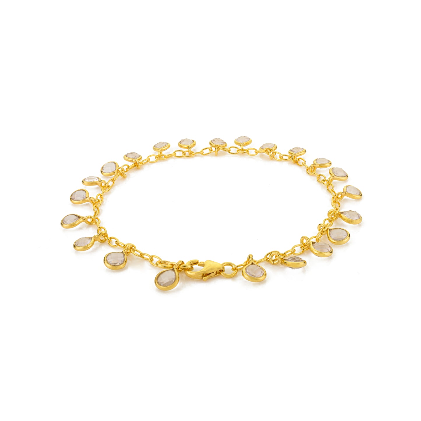 Gocce Bracelet - Rose Quartz