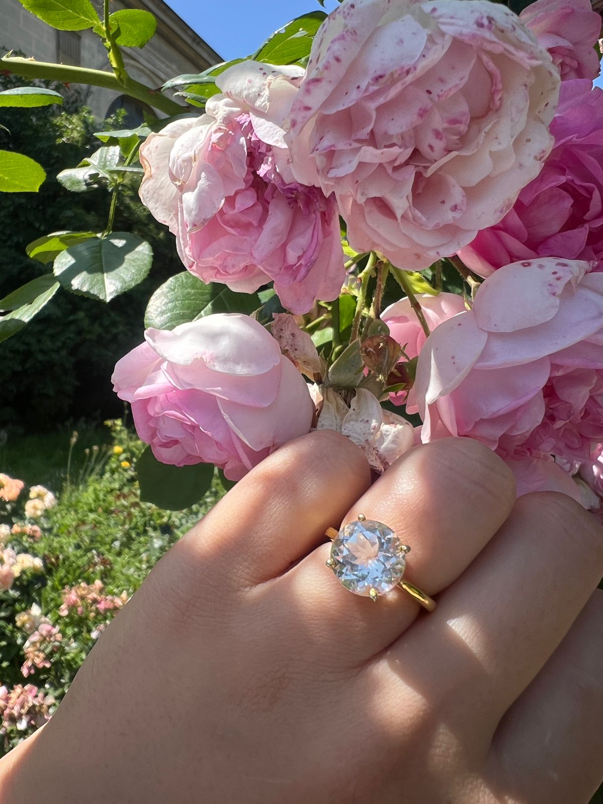 Aria Ring - White Topaz