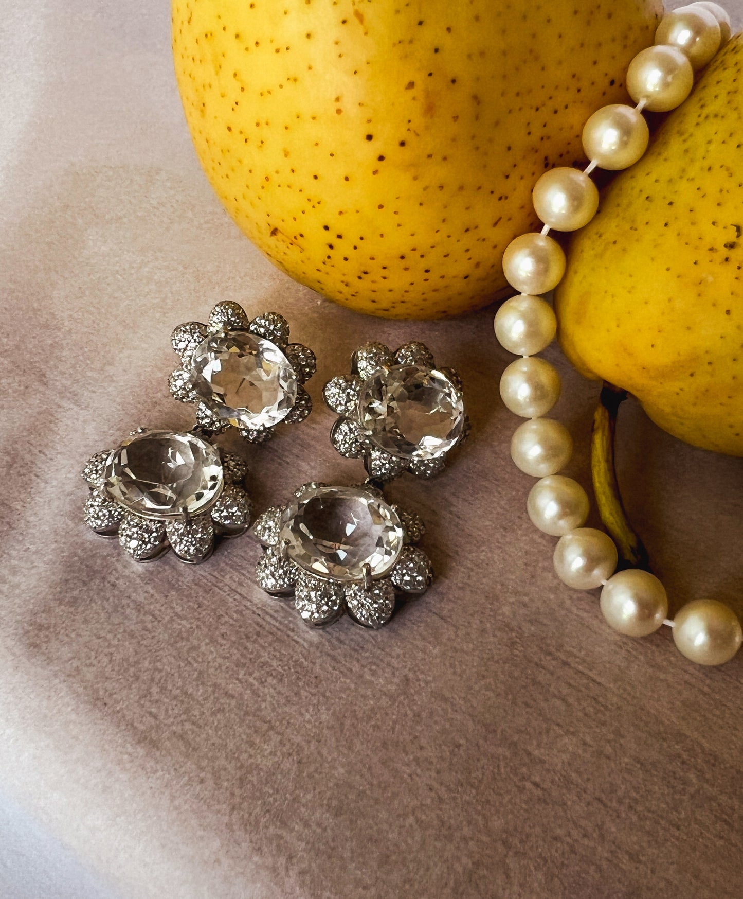 Frosted Daisy Earrings