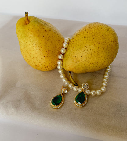 Emerald Polki Classic Earrings