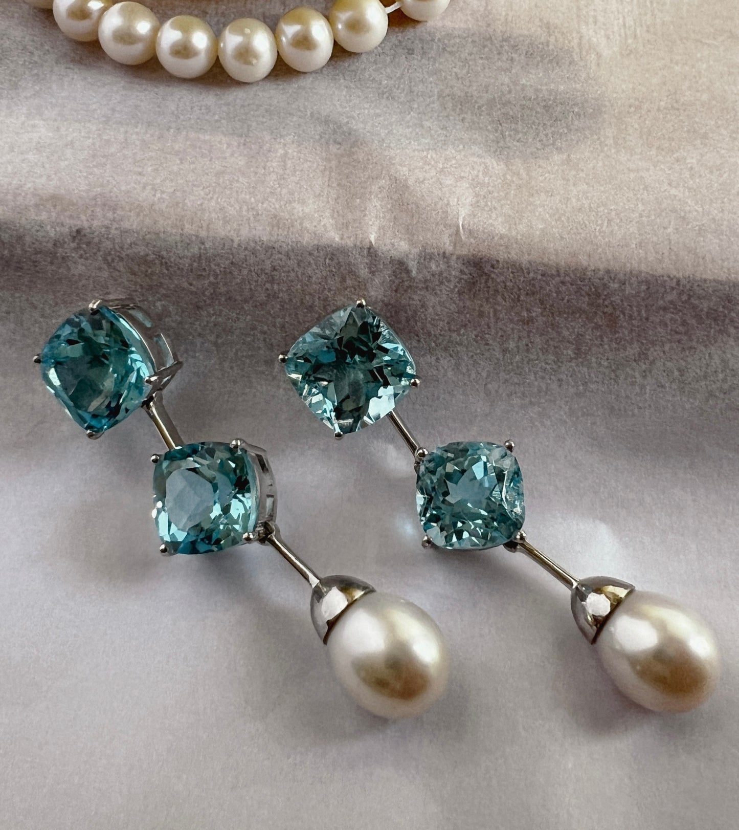 Double Topaz Dangles