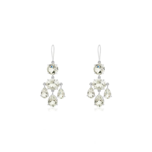 Girandole Earrings - Green Amethyst
