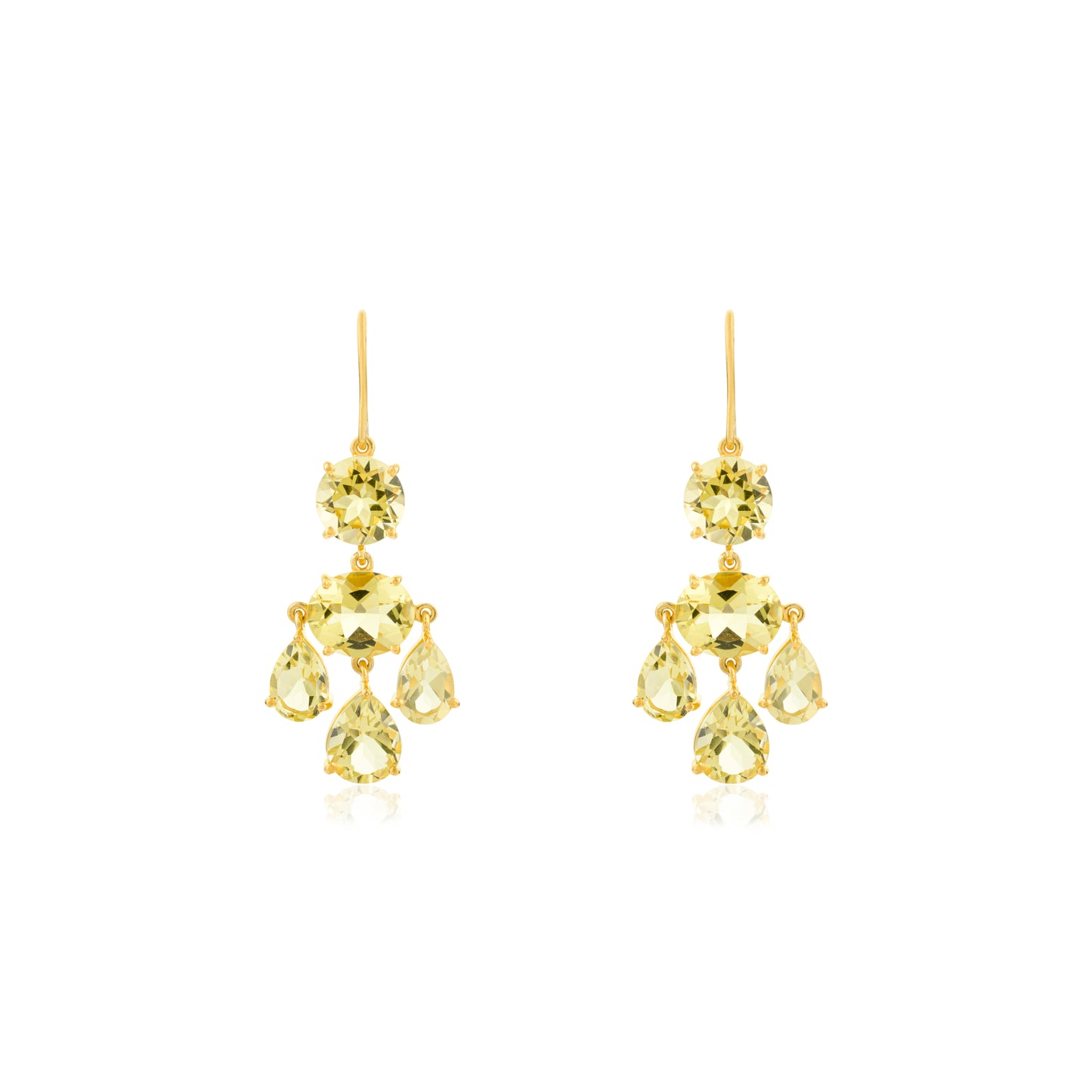 Girandole Earrings - Lemon Topaz