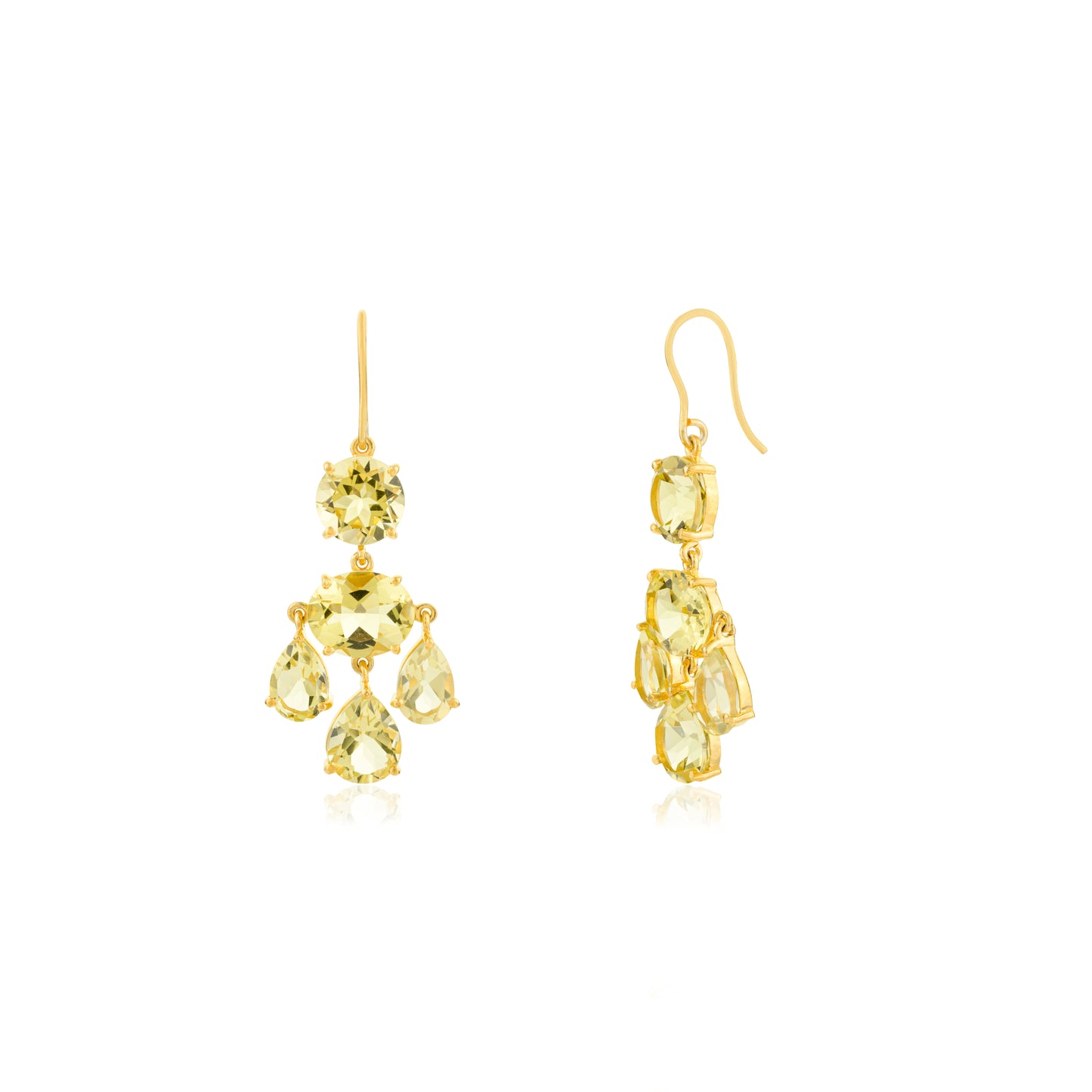 Girandole Earrings - Lemon Topaz