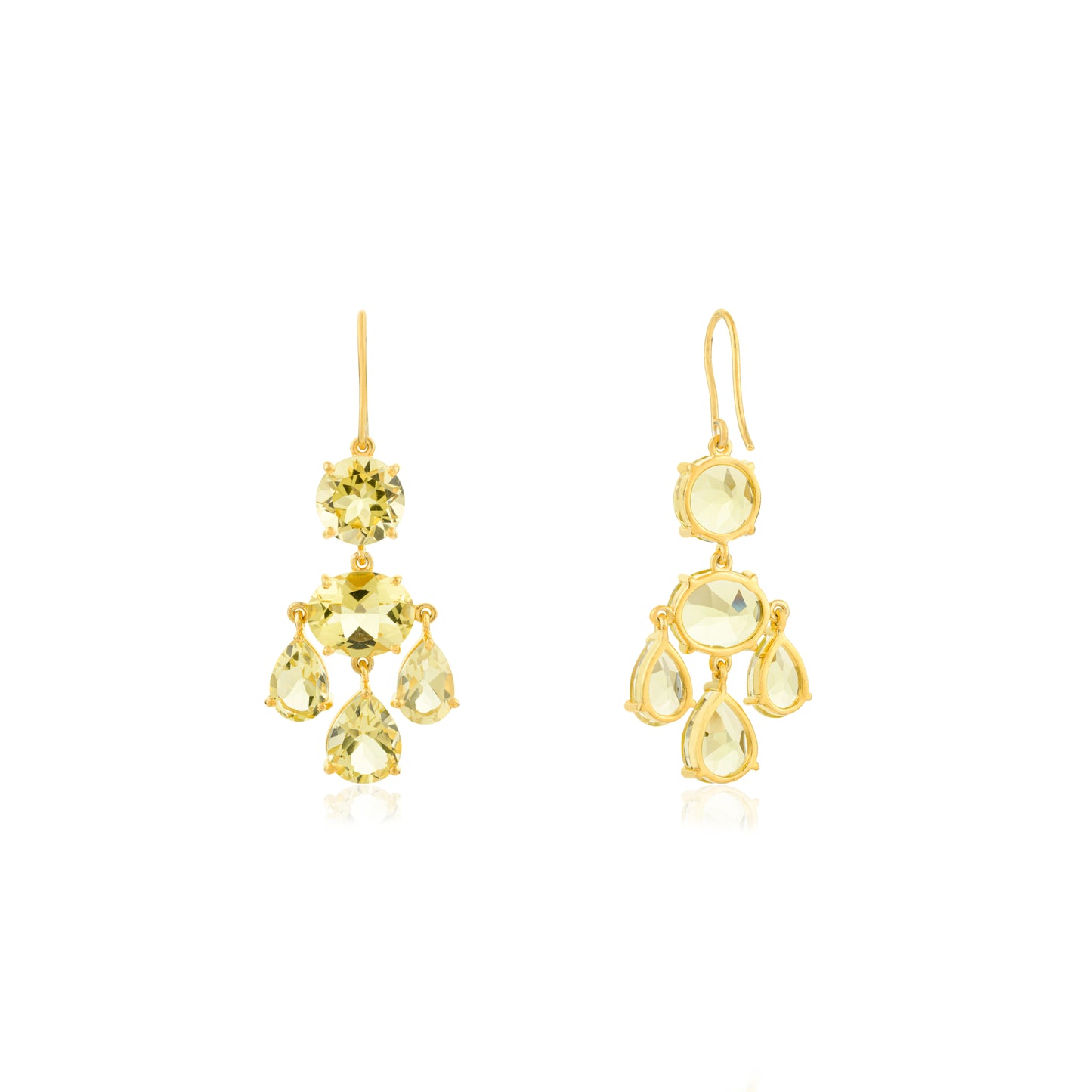 Girandole Earrings - Lemon Topaz
