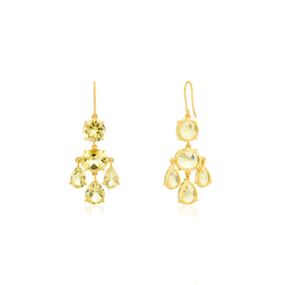 Girandole Earrings - Lemon Topaz