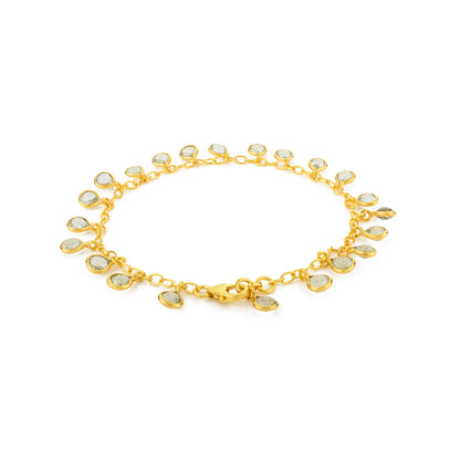Gocce Bracelet - Green Amethyst