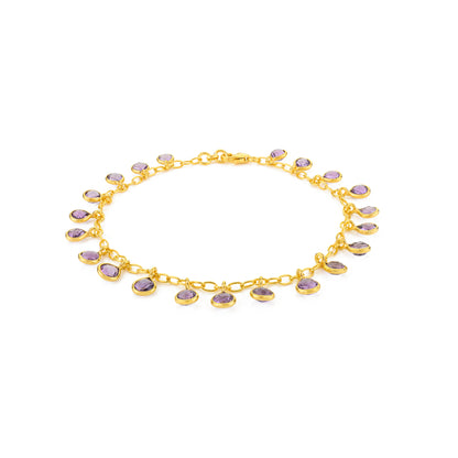 Gocce Bracelet - Purple Amethyst