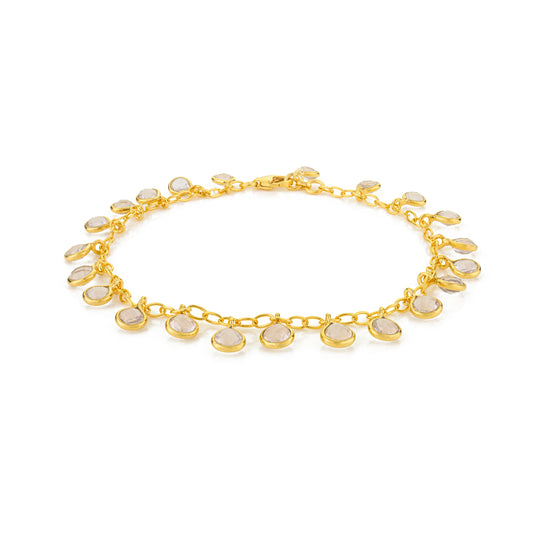 Gocce Bracelet - Rose Quartz