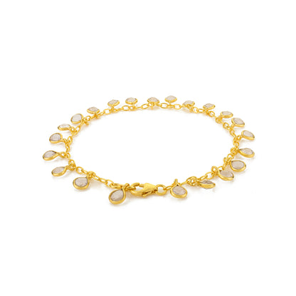 Gocce Bracelet - Rose Quartz